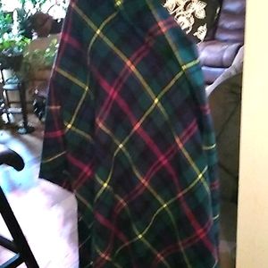 Classic checked shawl